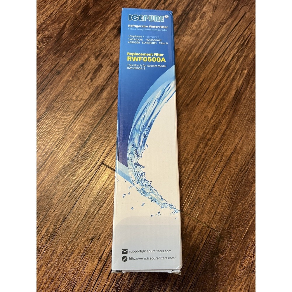 Ice Pure Refrigerator Water Filter Replacement RWF0500A For‎ Whirlpool KichenAid